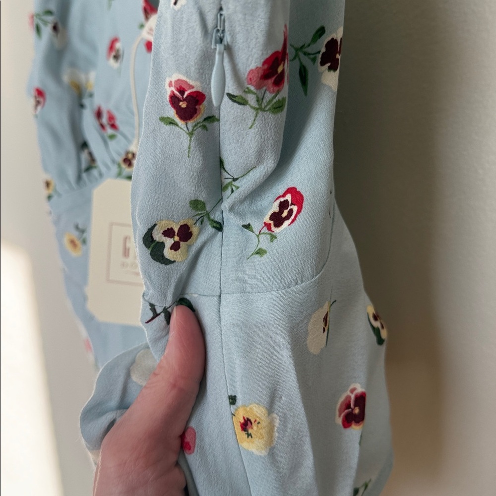 NWT GAP Doen Light Dublin blue floral print Floral Camisole large - Picture 4 of 5